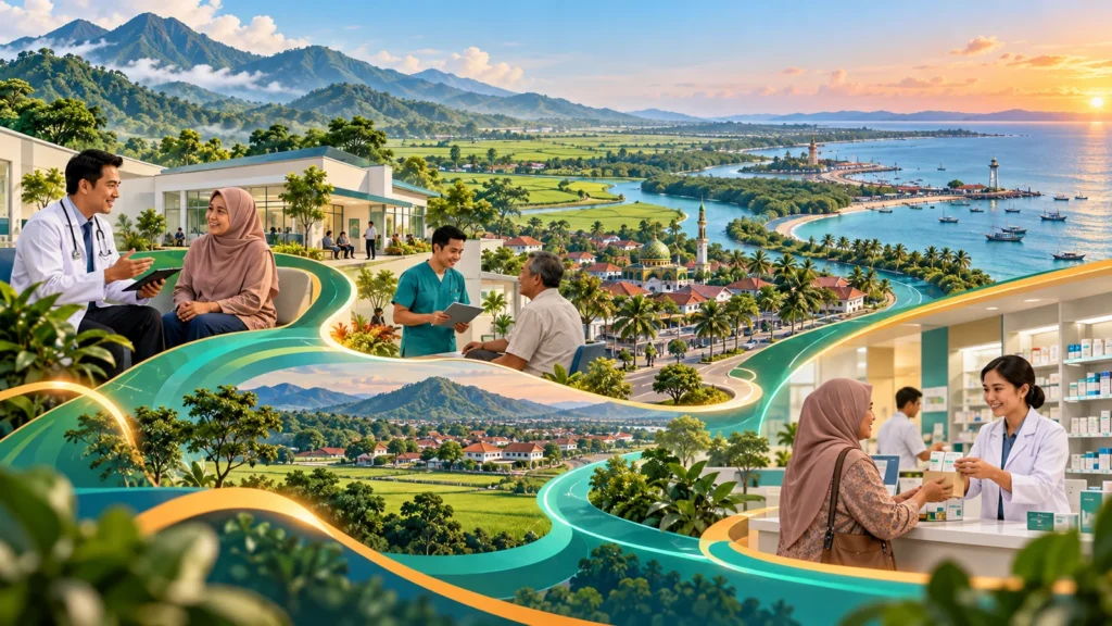 Ilustrasi alur Program Rujuk Balik dari konsultasi hingga apotek di Subang